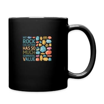 Geology Stone Hunt Agate Hunter Stone Collecting - Full Colour Mug - black - Right