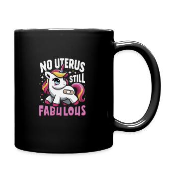 Hysterektomie-operation Zur Wiederherstellung Der - Tasse einfarbig - Schwarz - Rechts