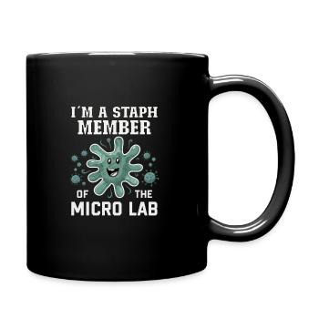Microbiologist Microbiology Lab Staph Biology - Full Colour Mug - black - Right