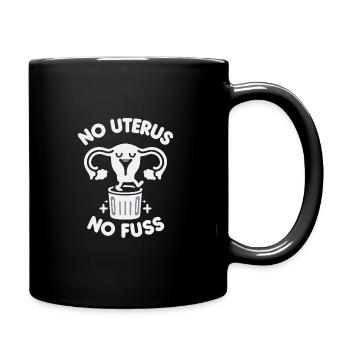 Hysterektomie-operation Zur Wiederherstellung Der - Tasse einfarbig - Schwarz - Rechts