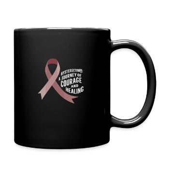 Hysterektomie-operation Zur Wiederherstellung Der - Tasse einfarbig - Schwarz - Rechts
