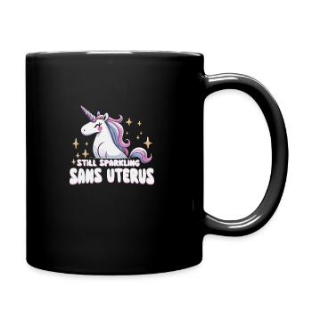 Hysterektomie-operation Zur Wiederherstellung Der - Tasse einfarbig - Schwarz - Rechts