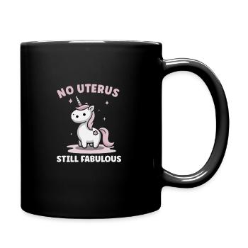 Hysterectomy surgery to restore the - Full Colour Mug - black - Right