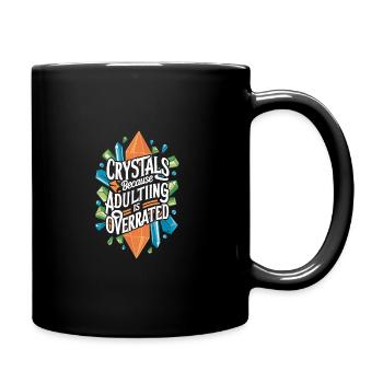 Cristaux et pierres de lithothérapie Crytal - Mug uni - noir - Droite