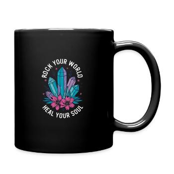 Cristaux et pierres de lithothérapie Crytal - Mug uni - noir - Droite
