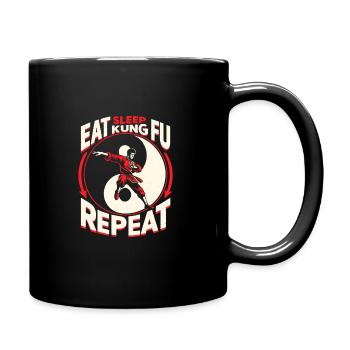 Kung Fu Chinese Kung Fu Asian Kung Fu - Full Colour Mug - black - Right