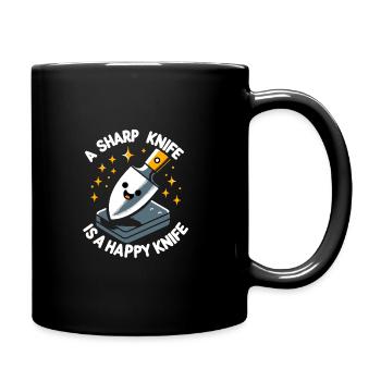 Knife Collector Knife Collection Hunting Fishing - Full Colour Mug - black - Right