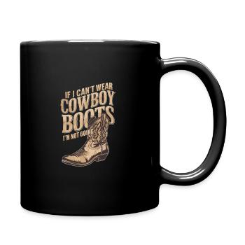 Cowboy Barn Bull Rider Rodéo Country Western - Mug uni - noir - Droite