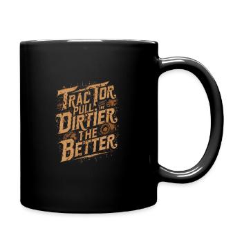 Tractor Pulling Tractor Pulling Tractor Power Farm - Full Colour Mug - black - Right