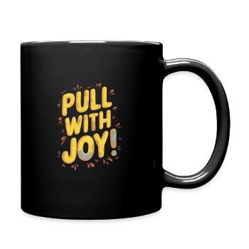 Tractor Pulling Tractor Pulling Tractor Power Farm - Full Colour Mug - black - Right
