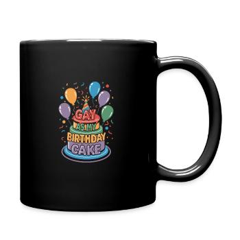 Birthgay Gay Pride Flag Mois de la fierté Egalité des droits - Mug uni - noir - Droite