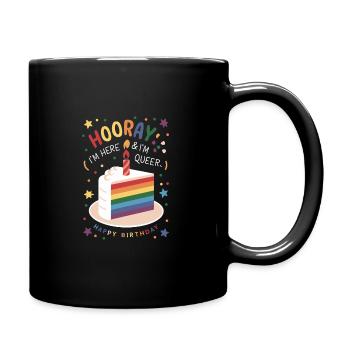 Birthgay Gay Pride Flag Mois de la fierté Egalité des droits - Mug uni - noir - Droite