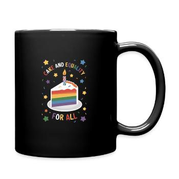 Birthgay Gay Pride Flag Mois de la fierté Egalité des droits - Mug uni - noir - Droite