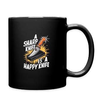 Knife Collector Knife Collection Hunting Fishing - Tasse einfarbig - Schwarz - Rechts