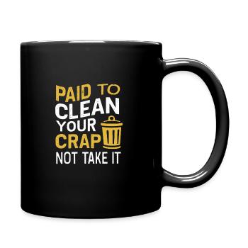 School administrators School staff Caretakers - Full Colour Mug - black - Right