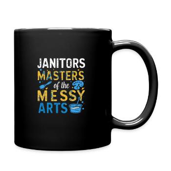 School administrators School staff Caretakers - Full Colour Mug - black - Right