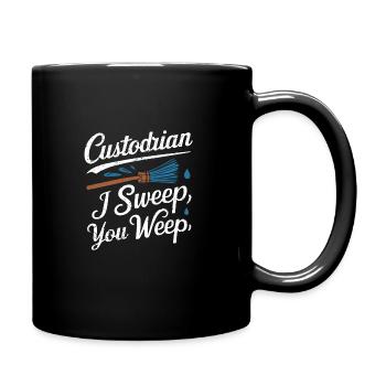 School administrators School staff Caretakers - Full Colour Mug - black - Right