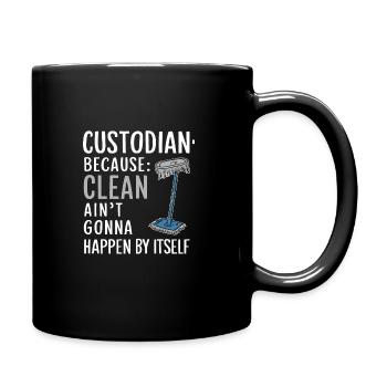 School administrators School staff Caretakers - Full Colour Mug - black - Right