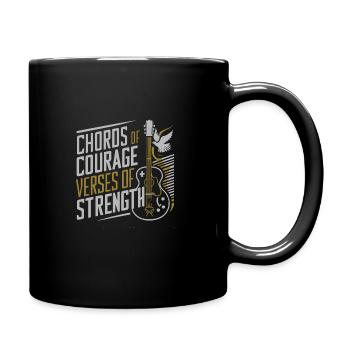 Prayer Songs Jesus Christ Religious Music - Full Colour Mug - black - Right
