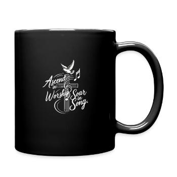 Prayer Songs Jesus Christ Religious Music - Full Colour Mug - black - Right