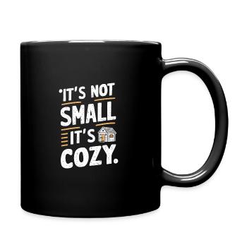 Rolling Tiny House Minimalistischer Lebensstil - Tasse einfarbig - Schwarz - Rechts