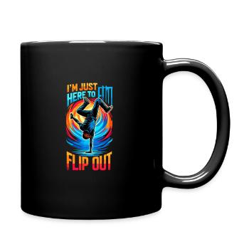 Cartwheeling Gymnastics Gymnast Costume Cartwheel - Full Colour Mug - black - Right