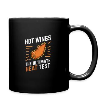 Hot Chicken Wings Spicy Wings Buffalo Wings - Tasse einfarbig - Schwarz - Rechts