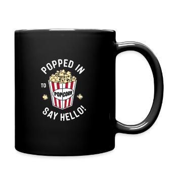 Dicton de pop-corn amusant, pop-corn en rafale - Mug uni - noir - Droite