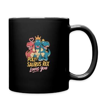 Polyamoröse Gemeinschaft Polyamorous Parenting - Tasse einfarbig - Schwarz - Rechts
