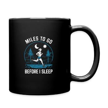 Ultra Running Ultramarathon Runner Marathoner - Full Colour Mug - black - Right