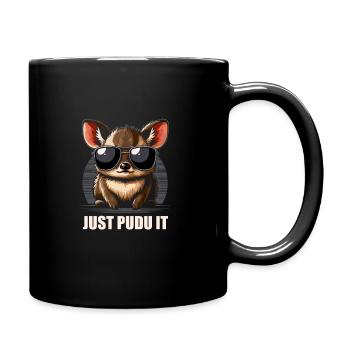 Niedlicher Pudu-hirsch Südamerika Cartoon-hirsch - Tasse einfarbig - Schwarz - Rechts