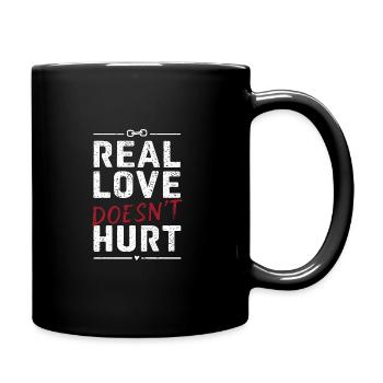 Raising awareness of domestic violence - Full Colour Mug - black - Right