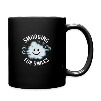 Smudge Sage Feder Spirituelle Hexerei Meditieren - Tasse einfarbig - Schwarz - Rechts