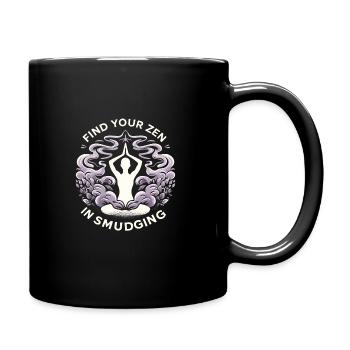 Smudge Sage Plume Sorcellerie Spirituelle Méditer - Mug uni - noir - Droite