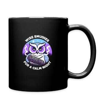 Smudge Sage Feder Spirituelle Hexerei Meditieren - Tasse einfarbig - Schwarz - Rechts