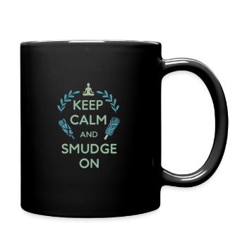 Smudge Sage Feder Spirituelle Hexerei Meditieren - Tasse einfarbig - Schwarz - Rechts