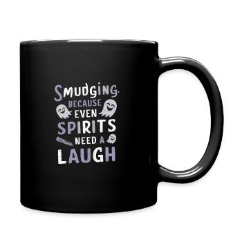 Smudge Sage Feder Spirituelle Hexerei Meditieren - Tasse einfarbig - Schwarz - Rechts