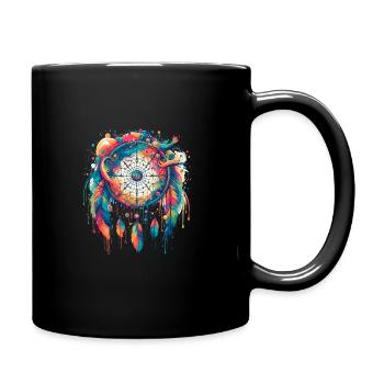 Attrape-rêves Attrape-rêves spirituel bohème - Mug uni - noir - Droite