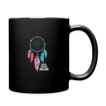 Dream Catcher Bohemian Spiritual Dreamcatcher - Tasse einfarbig - Schwarz - Rechts