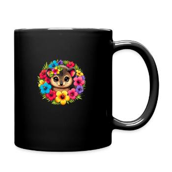 Niedlicher Pudu-hirsch Südamerika Cartoon-hirsch - Tasse einfarbig - Schwarz - Rechts