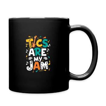 Tourette's Syndrome Awareness Neurodiverse - Full Colour Mug - black - Right
