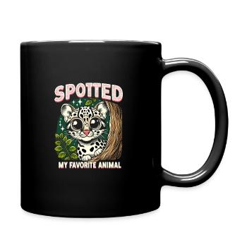 Ocelot Wild Cat Exotic Pets Jungle Big Cat - Full Colour Mug - black - Right