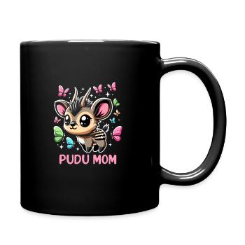 Niedlicher Pudu-hirsch Südamerika Cartoon-hirsch - Tasse einfarbig - Schwarz - Rechts
