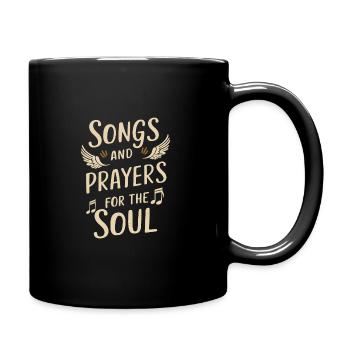 Chormusik Religiöser Gesang Glaubensbasierte Musik - Tasse einfarbig - Schwarz - Rechts