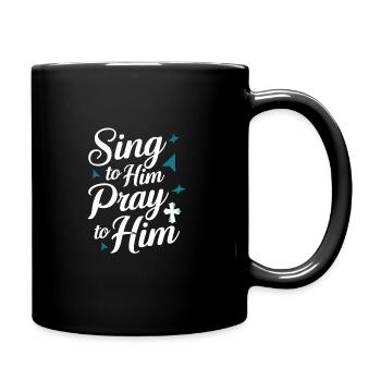 Chormusik Religiöser Gesang Glaubensbasierte Musik - Tasse einfarbig - Schwarz - Rechts