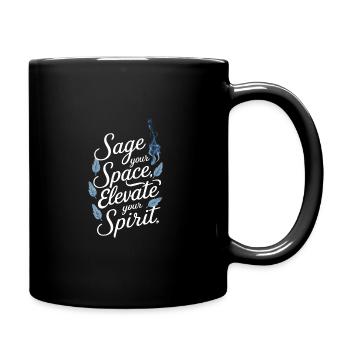 Smudge Sage Plume Sorcellerie spirituelle Méditer - Mug uni - noir - Droite