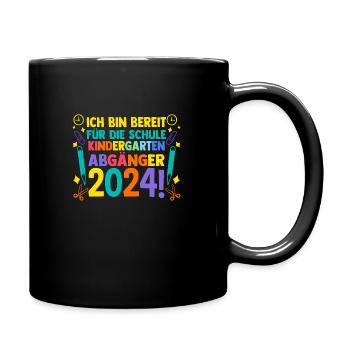 10 Klasse Schulkind Schulanfang Kindergarten Kita - Tasse einfarbig - Schwarz - Rechts