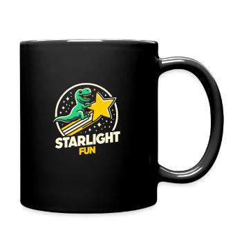 Espace des dinosaures astronautes de Rex aux yeux d’escalier - Mug uni - noir - Droite