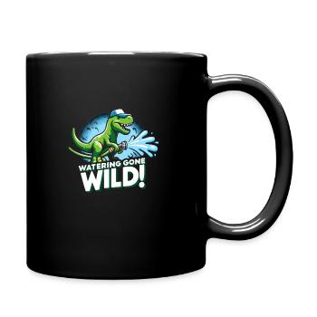 Bonsai Master T-Rex Dinosaur Gardening for - Full Colour Mug - black - Right