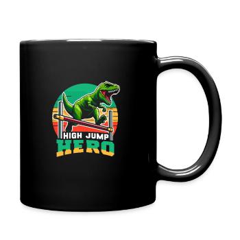 Espace des dinosaures astronautes de Rex aux yeux d’escalier - Mug uni - noir - Droite